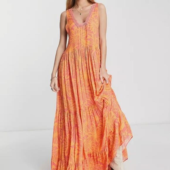 Free People Tiers For You Maxi Dress - Picture 1 of 9